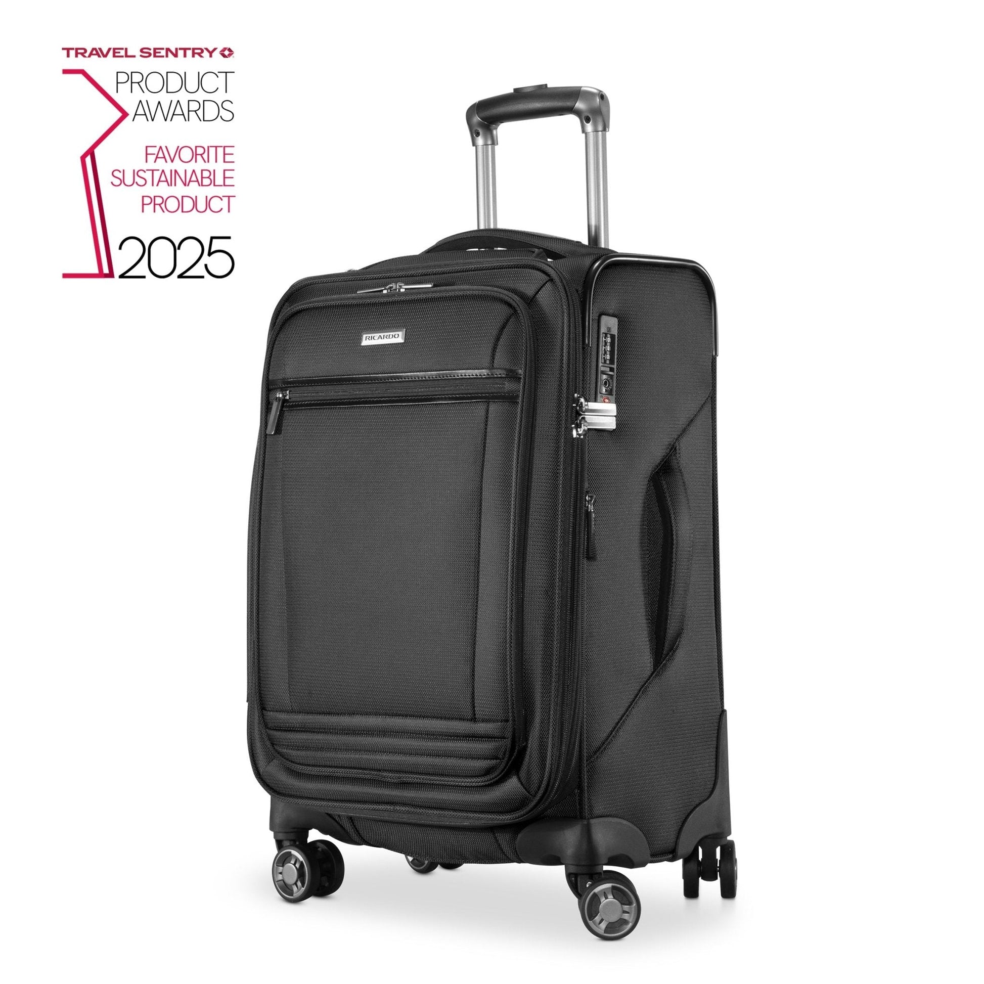 Ricardo Beverly Hills Avalon Softside Carry-On Expandable Spinner - Black