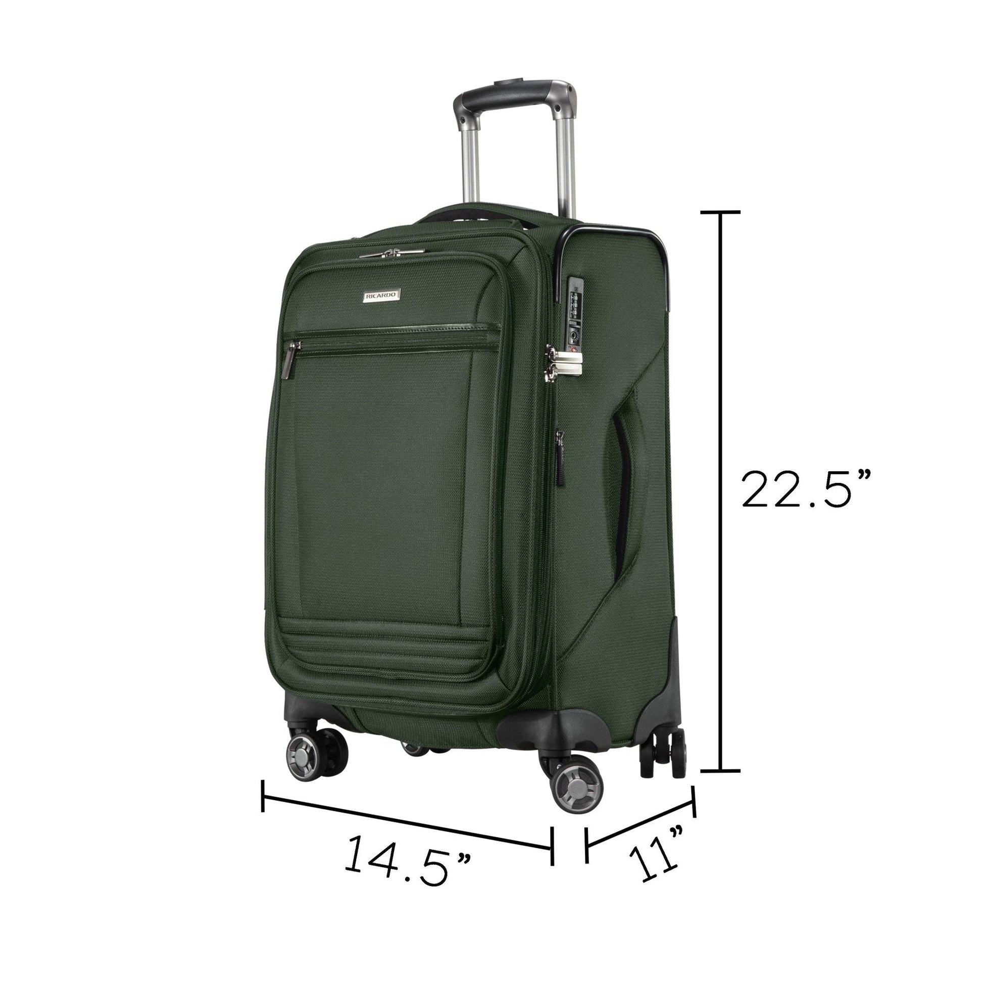Ricardo Beverly Hills Avalon Softside Carry-On Expandable Spinner - Juniper Green
