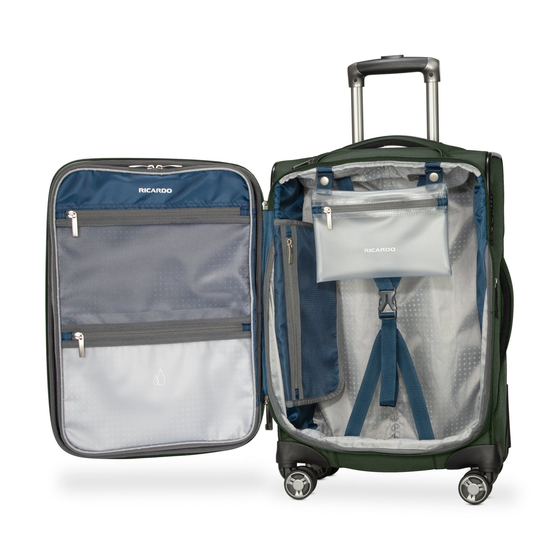 Ricardo Beverly Hills Avalon Softside Carry-On Expandable Spinner - Juniper Green