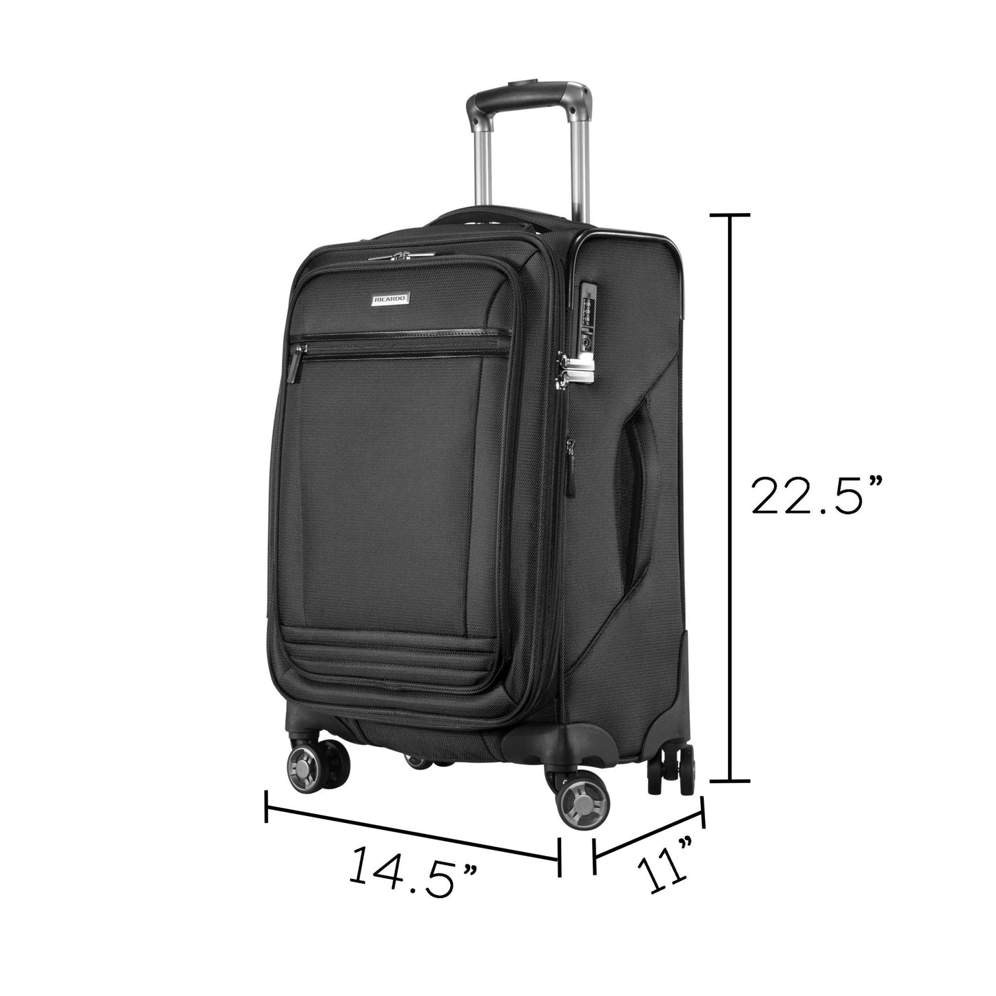 Ricardo Beverly Hills Avalon Softside Carry-On Expandable Spinner - Black