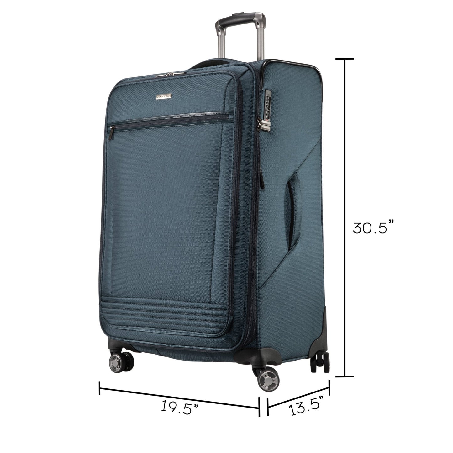Ricardo Beverly Hills Avalon Softside Large Check-In Expandable Spinner - Storm Blue