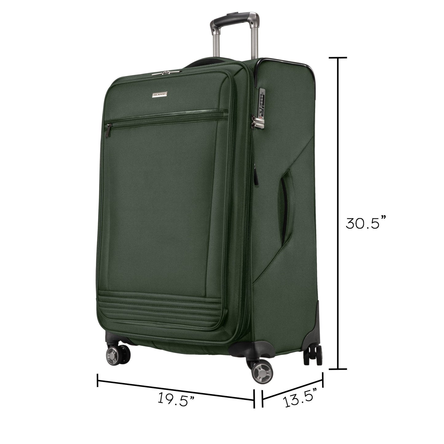 Ricardo Beverly Hills Avalon Softside Large Check-In Expandable Spinner - Juniper Green