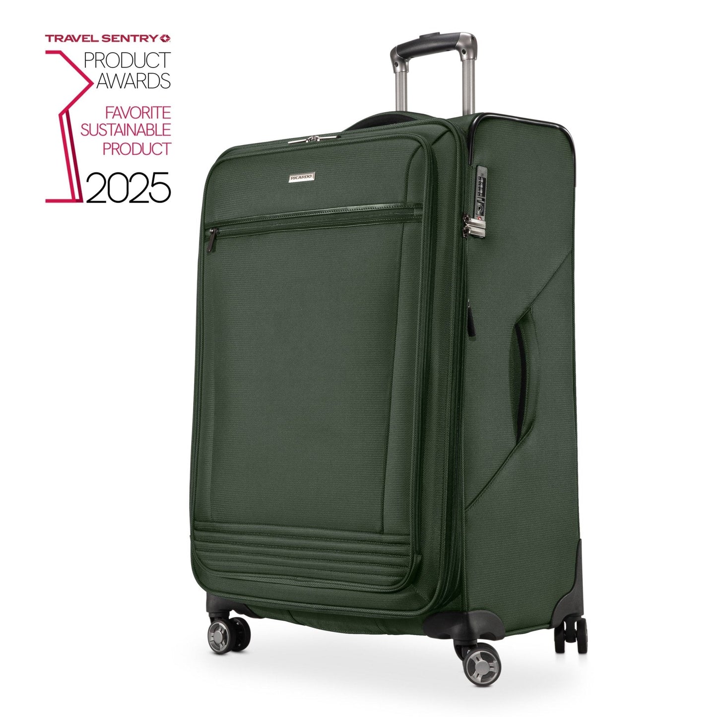 Ricardo Beverly Hills Avalon Softside Large Check-In Expandable Spinner - Juniper Green