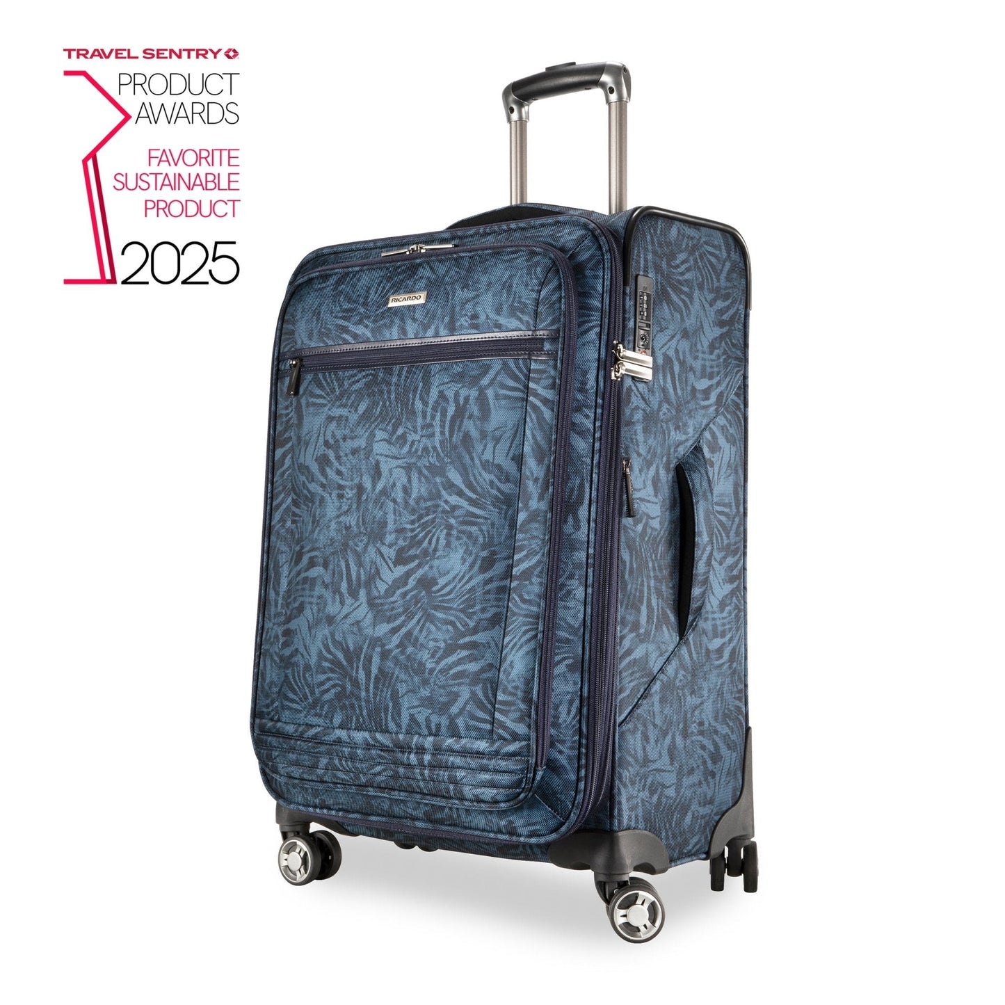 Ricardo Beverly Hills Avalon Softside Medium Check-In Expandable Spinner - Serengeti Night