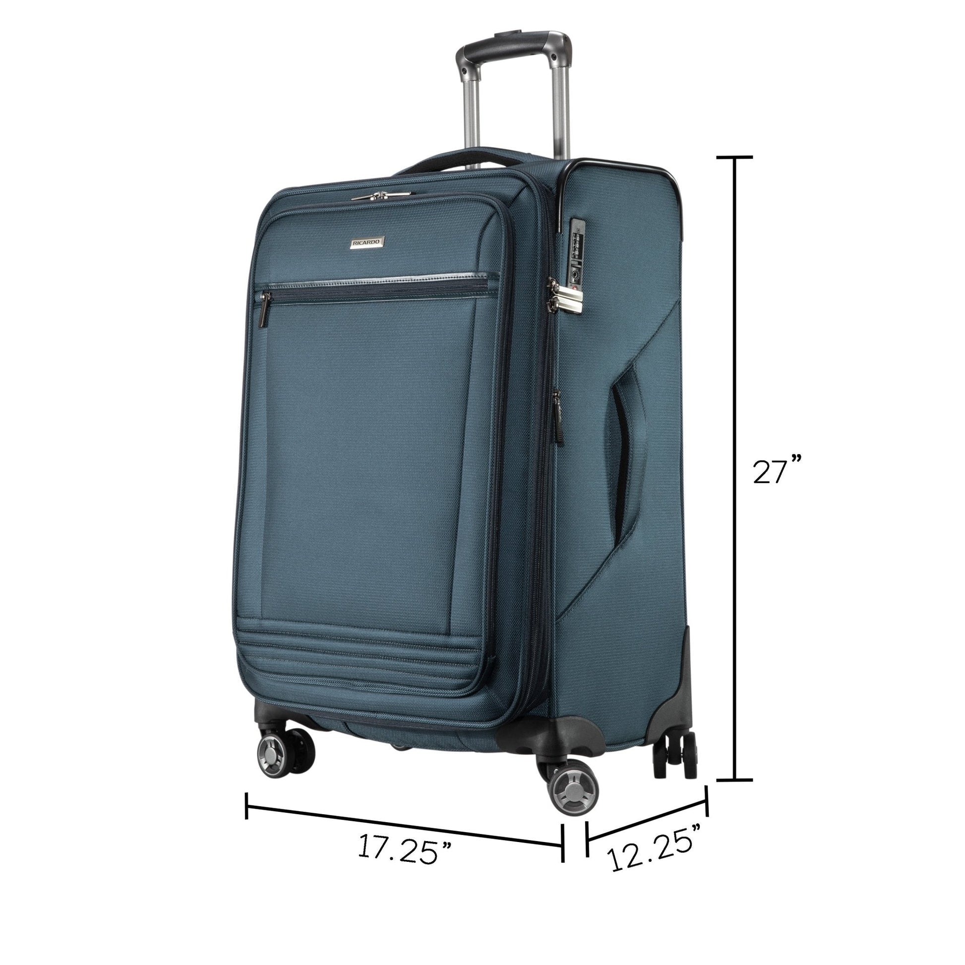 Ricardo Beverly Hills Avalon Softside Medium Check-In Expandable Spinner - Storm Blue