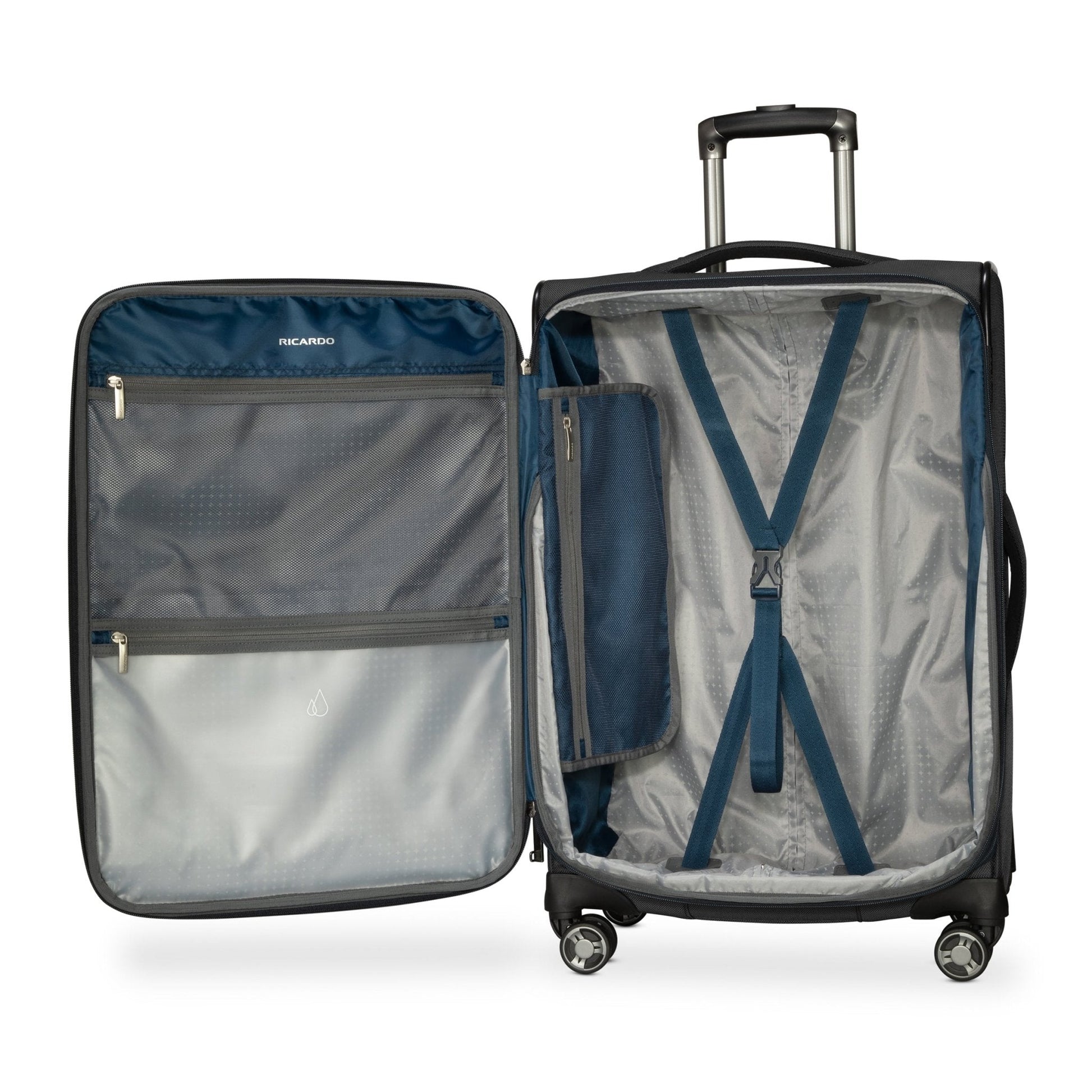 Ricardo Beverly Hills Avalon Softside Medium Check-In Expandable Spinner - Black