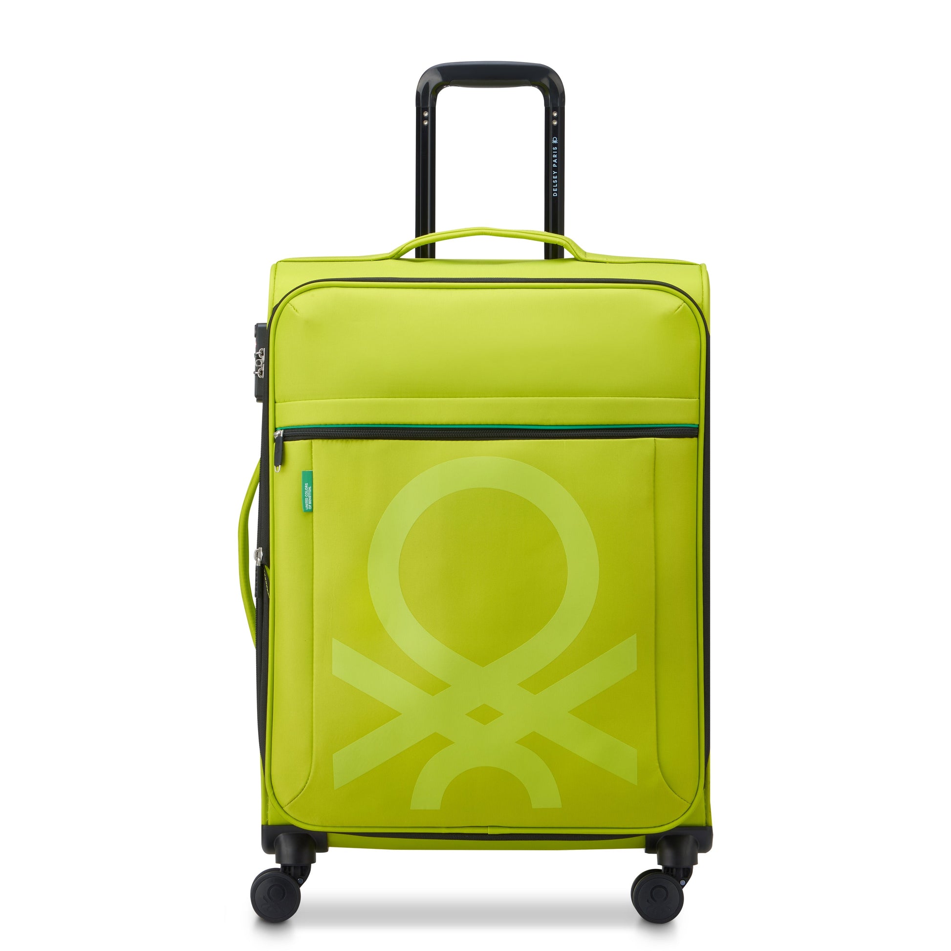 Delsey COLOR BLOCK - M Expandable (66cm) - Lime
