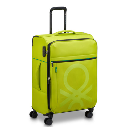 Delsey COLOR BLOCK - M Expandable (66cm) - Lime