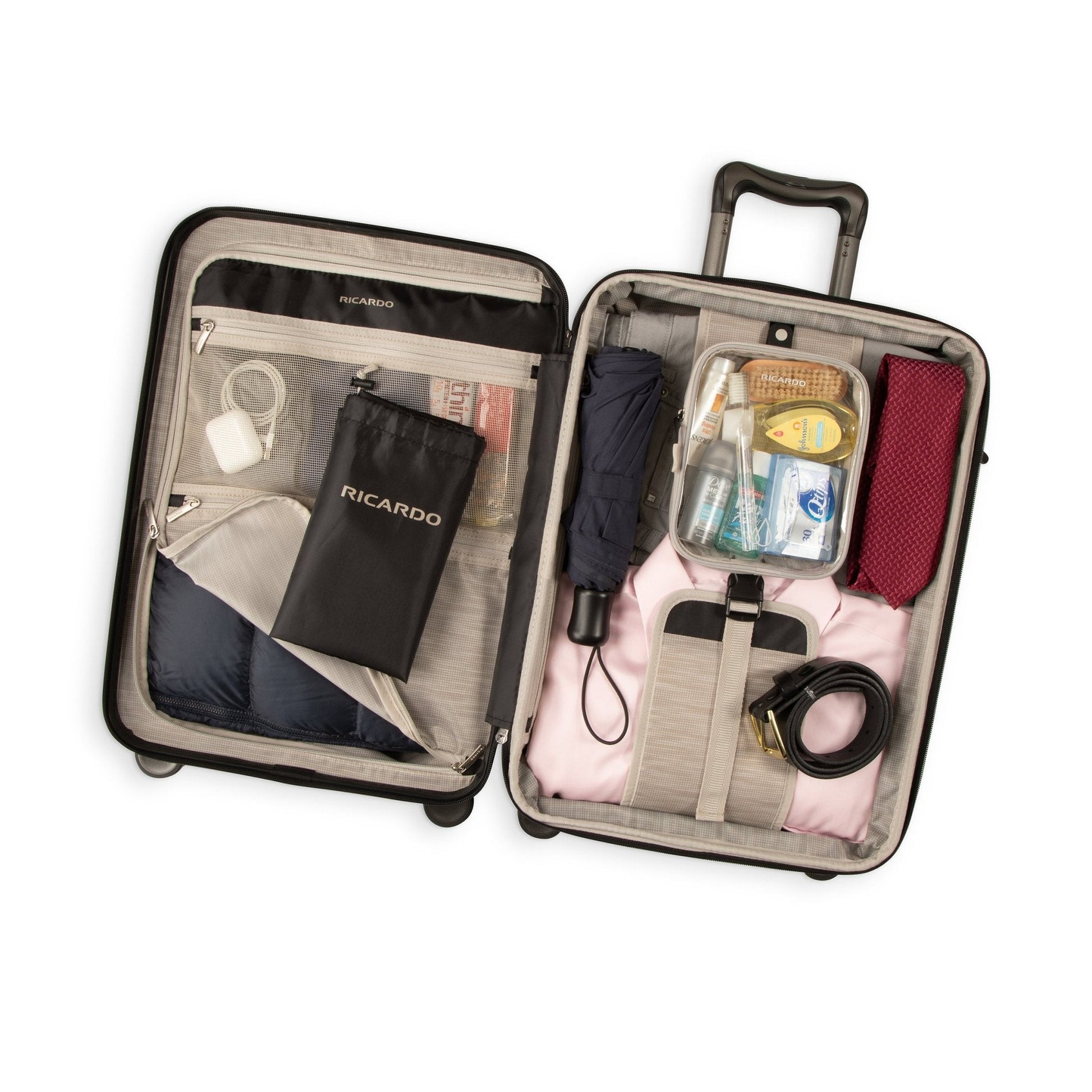 Ricardo Beverly Hills Brentwood Hardside Carry-On Expandable Spinner - Ocean Blue