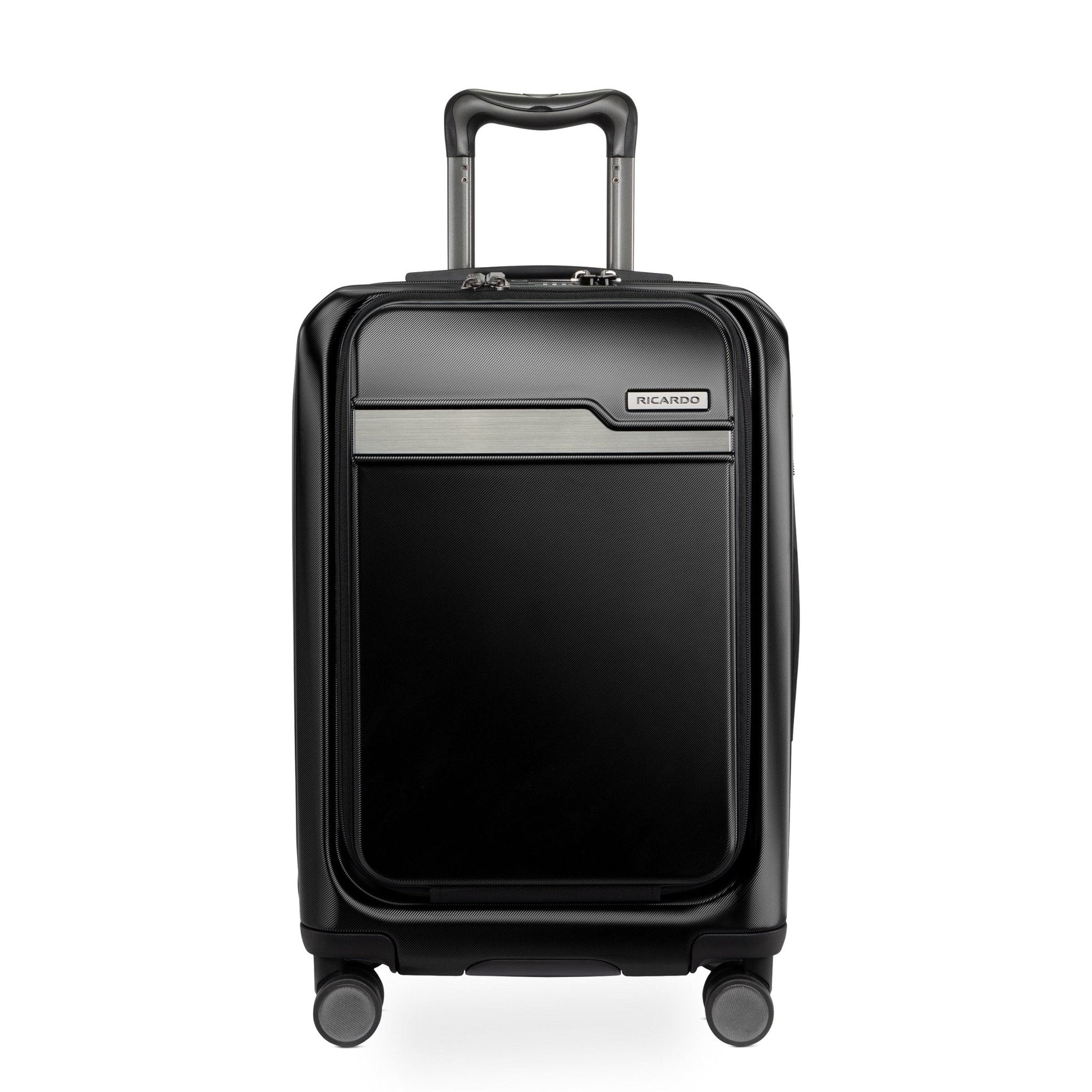 Ricardo Beverly Hills Brentwood Hardside FastAccess Front Opening Carry-On Expandable Spinner - Onyx