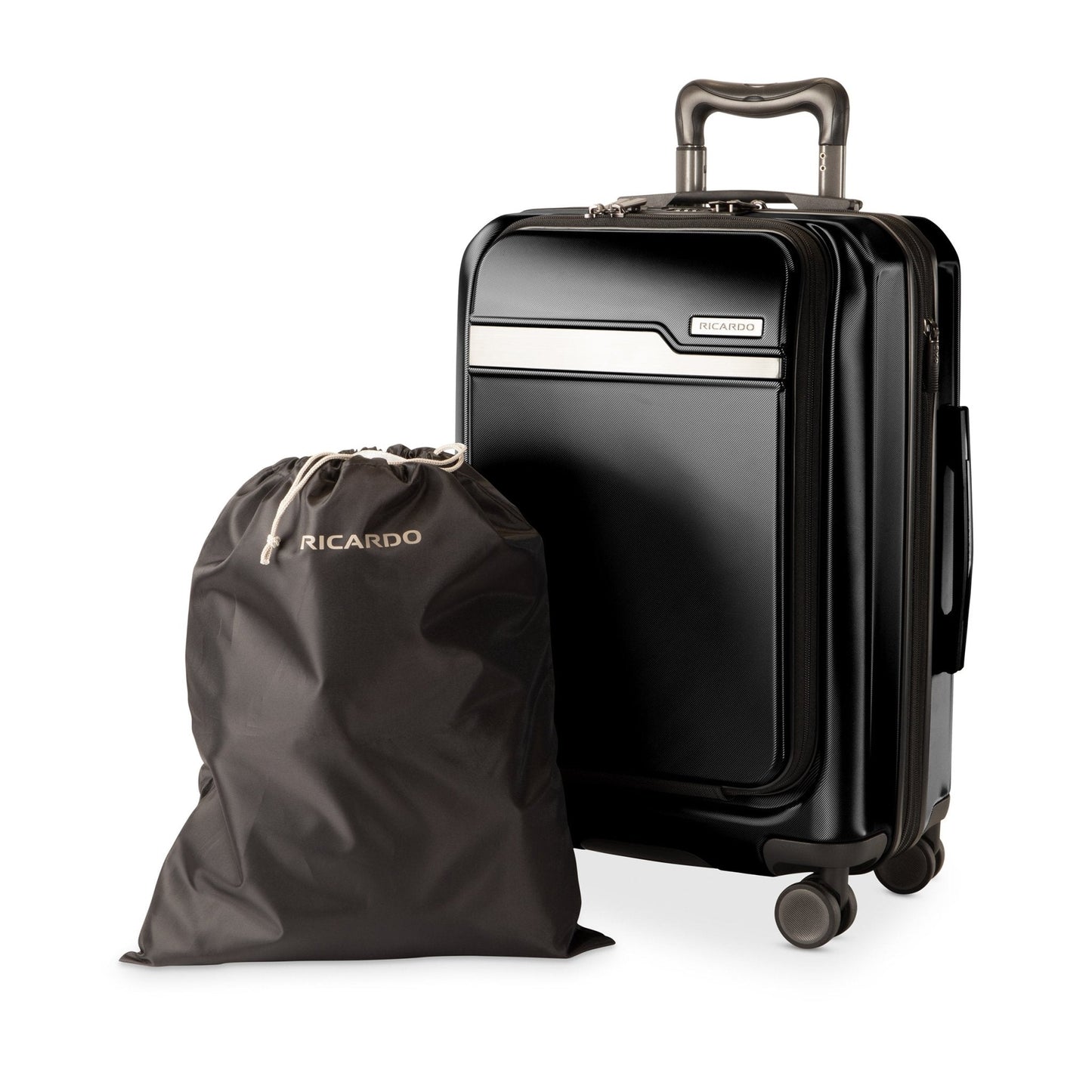 Ricardo Beverly Hills Brentwood Hardside FastAccess Front Opening Carry-On Expandable Spinner - Onyx