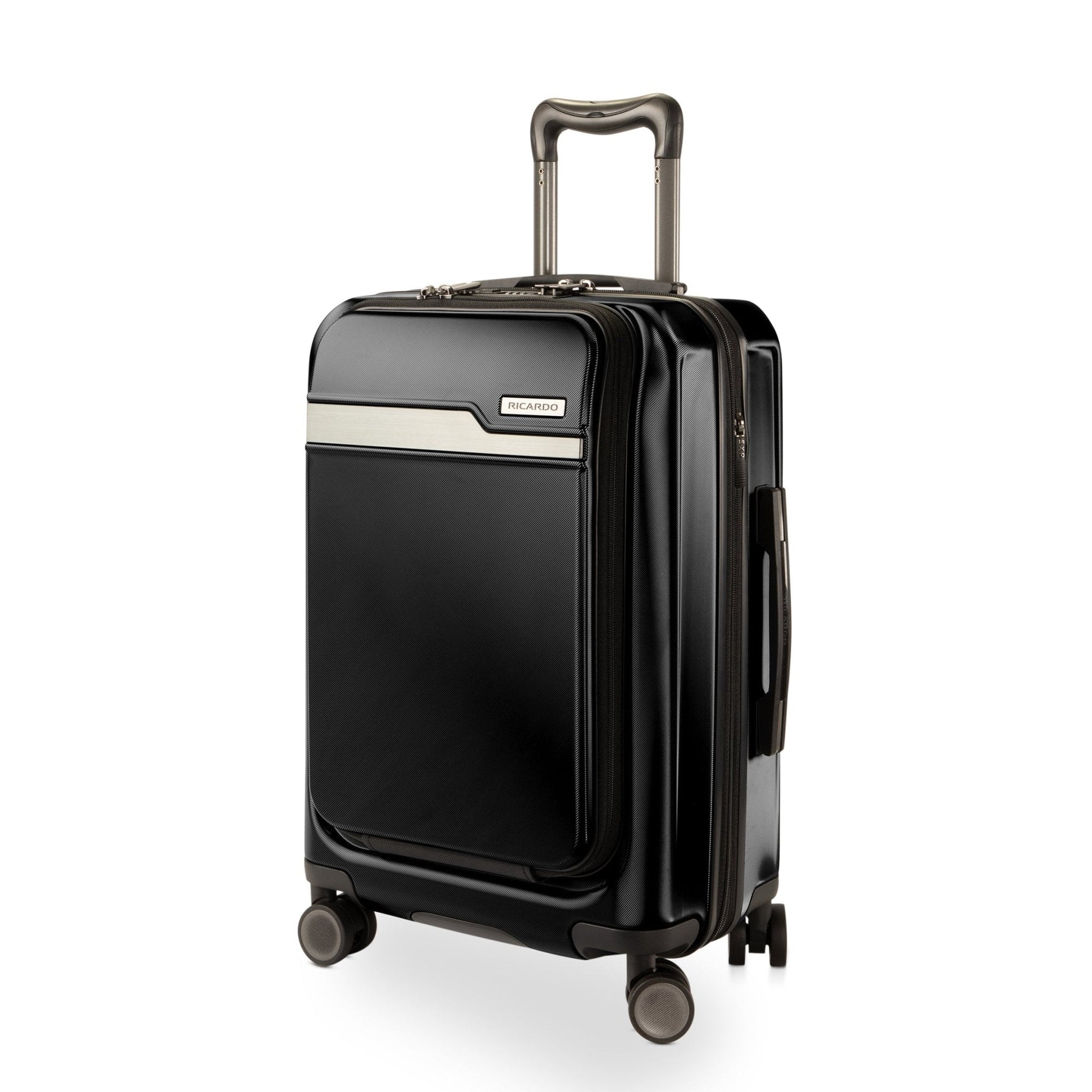 Ricardo Beverly Hills Brentwood Hardside FastAccess Front Opening Carry-On Expandable Spinner - Onyx