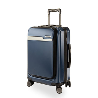 Ricardo Beverly Hills Brentwood Hardside FastAccess Front Opening Carry-On Expandable Spinner - Ocean Blue