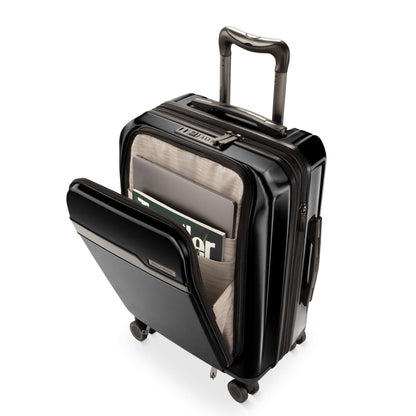 Ricardo Beverly Hills Brentwood Hardside FastAccess Front Opening Carry-On Expandable Spinner - Onyx