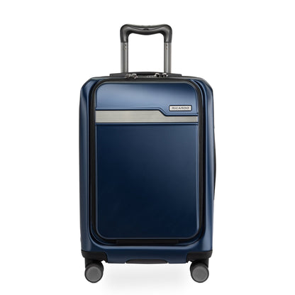 Ricardo Beverly Hills Brentwood Hardside FastAccess Front Opening Carry-On Expandable Spinner - Ocean Blue