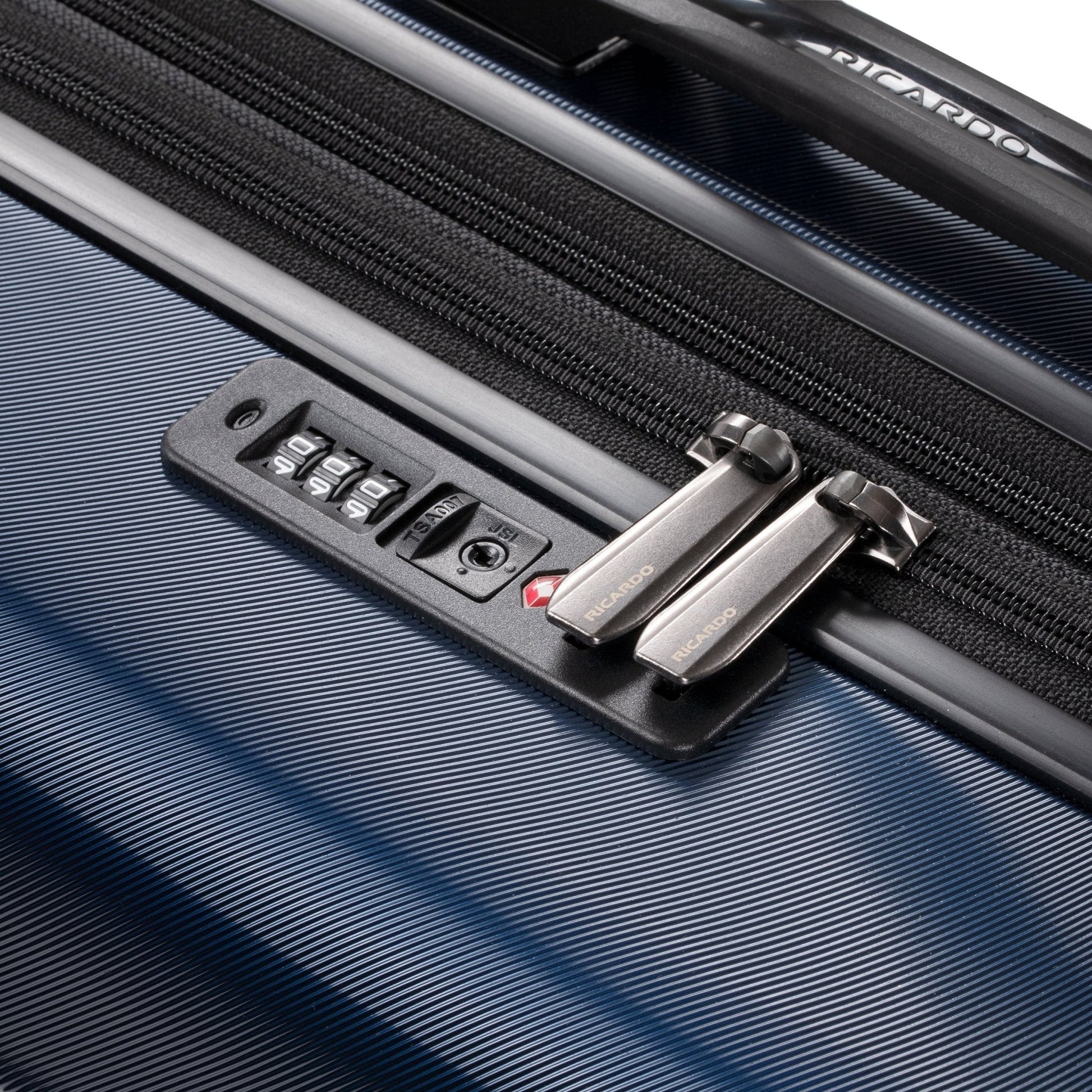 Ricardo Beverly Hills Brentwood Hardside Medium Check-In Expandable Spinner - Ocean Blue