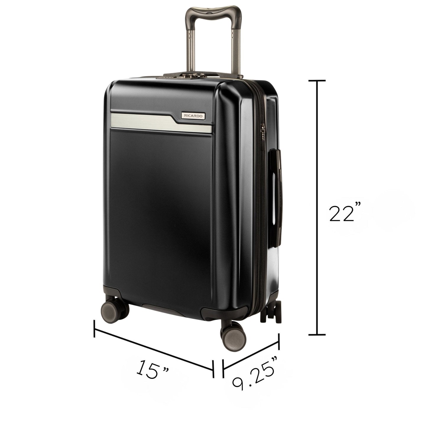 Ricardo Beverly Hills Brentwood Hardside Carry-On Expandable Spinner - Onyx