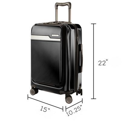 Ricardo Beverly Hills Brentwood Hardside FastAccess Front Opening Carry-On Expandable Spinner - Onyx