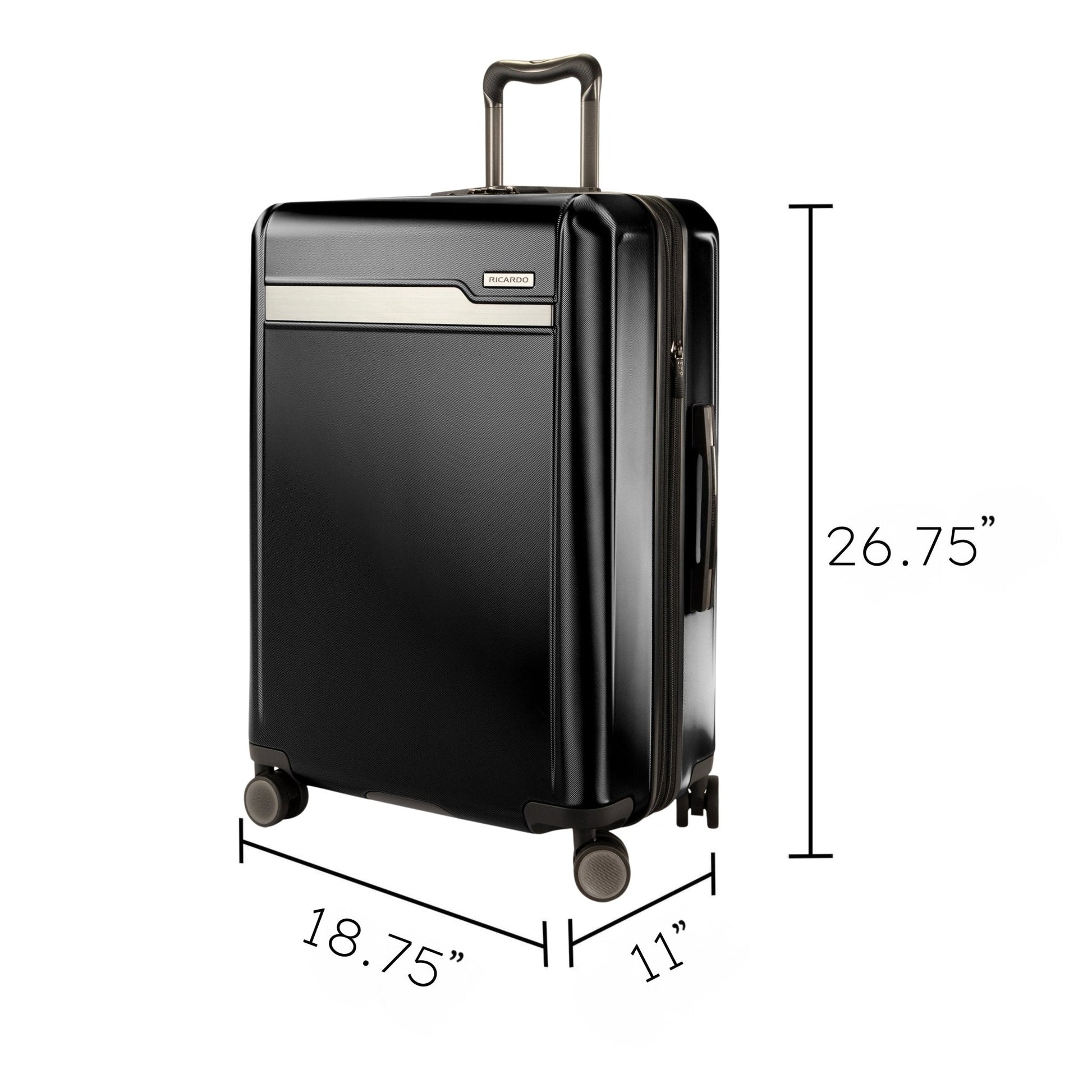 Ricardo Beverly Hills Brentwood Hardside Medium Check-In Expandable Spinner - Onyx