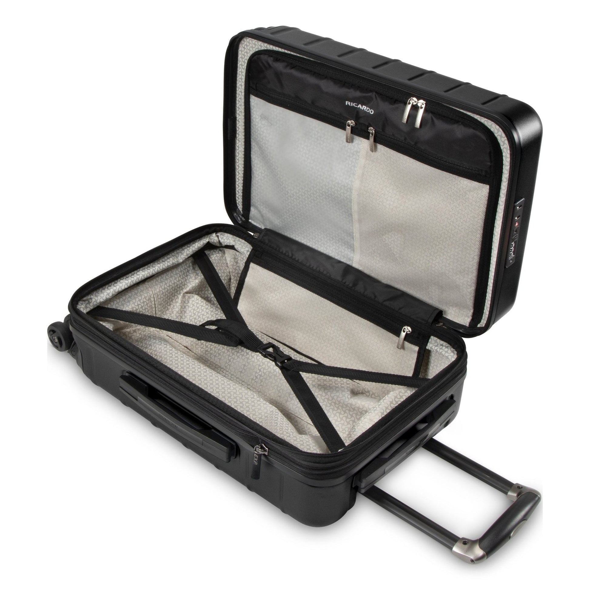 Ricardo Beverly Hills Cambria Hardside Carry-On Expandable Spinner - Black Pearl