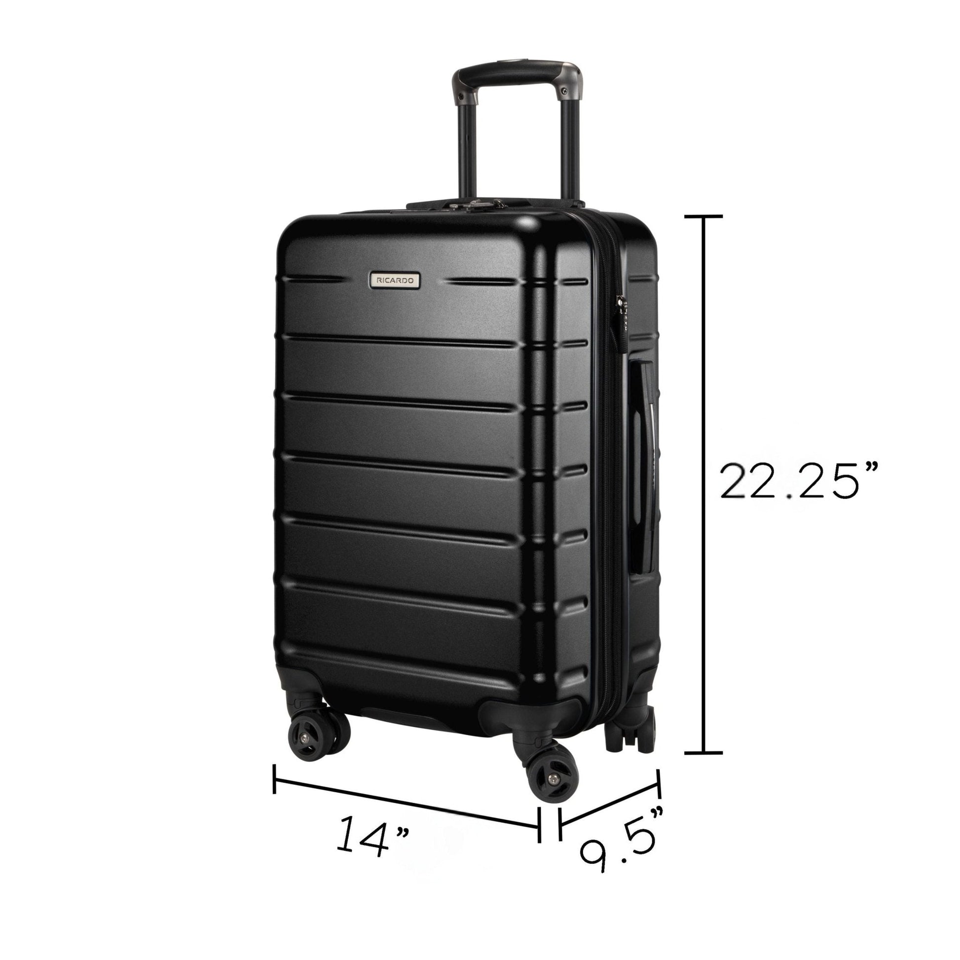 Ricardo Beverly Hills Cambria Hardside Carry-On Expandable Spinner - Black Pearl
