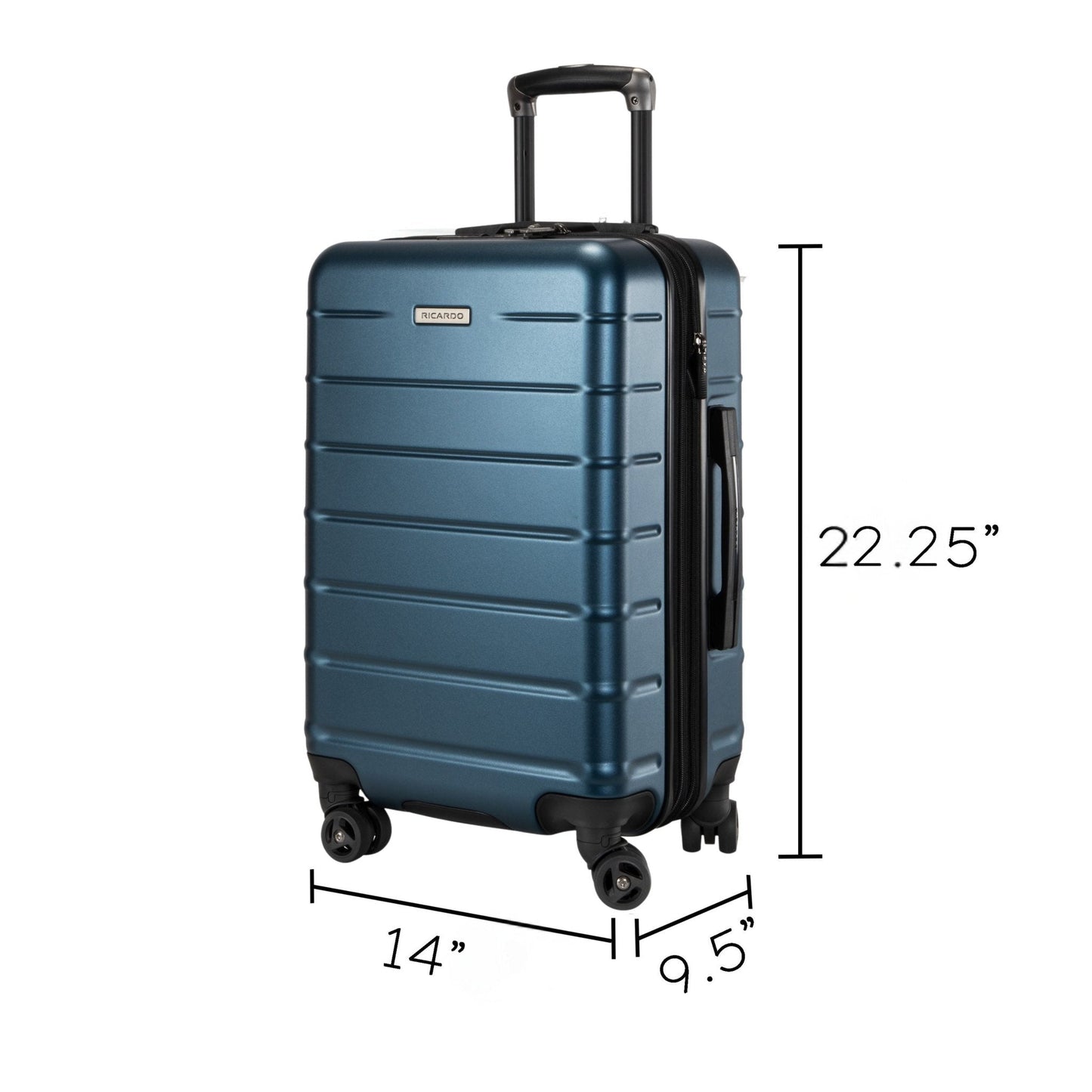 Ricardo Beverly Hills Cambria Hardside Carry-On Expandable Spinner - Blue Pearl