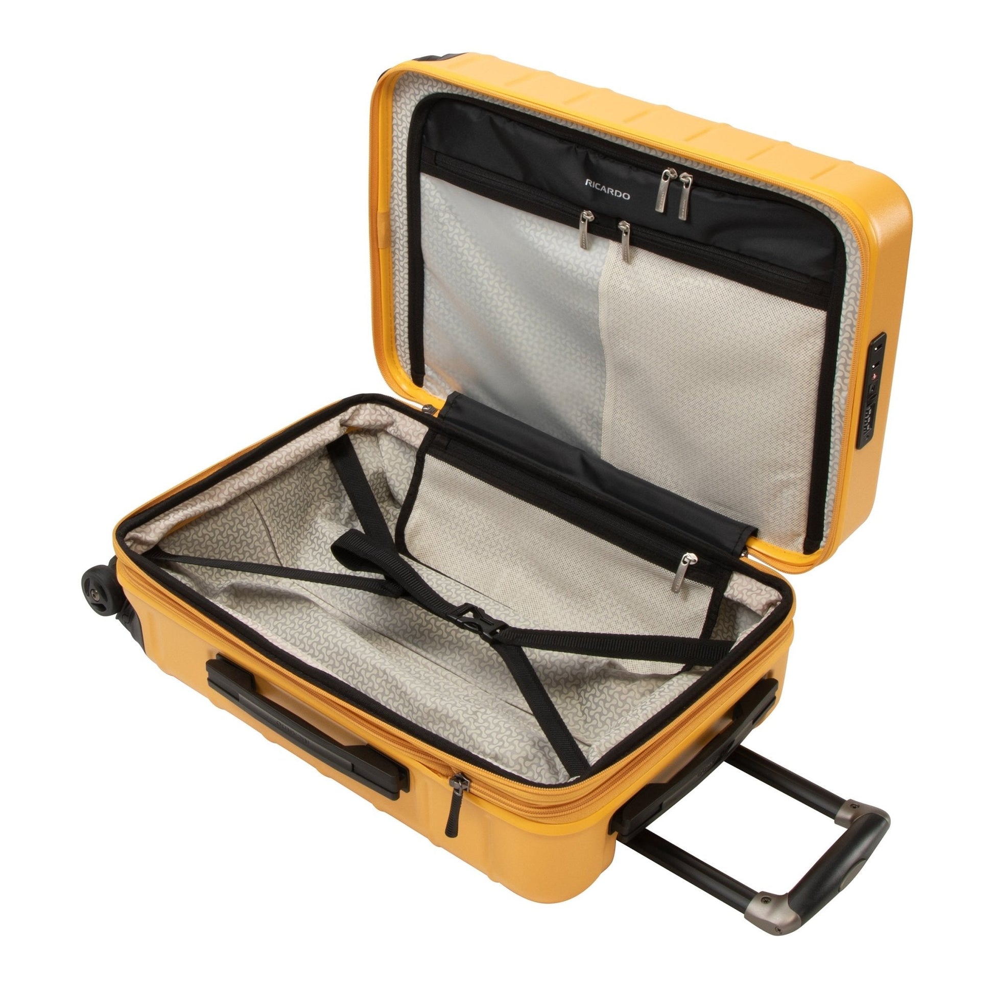 Ricardo Beverly Hills Cambria Hardside Carry-On Expandable Spinner - Mango Tango