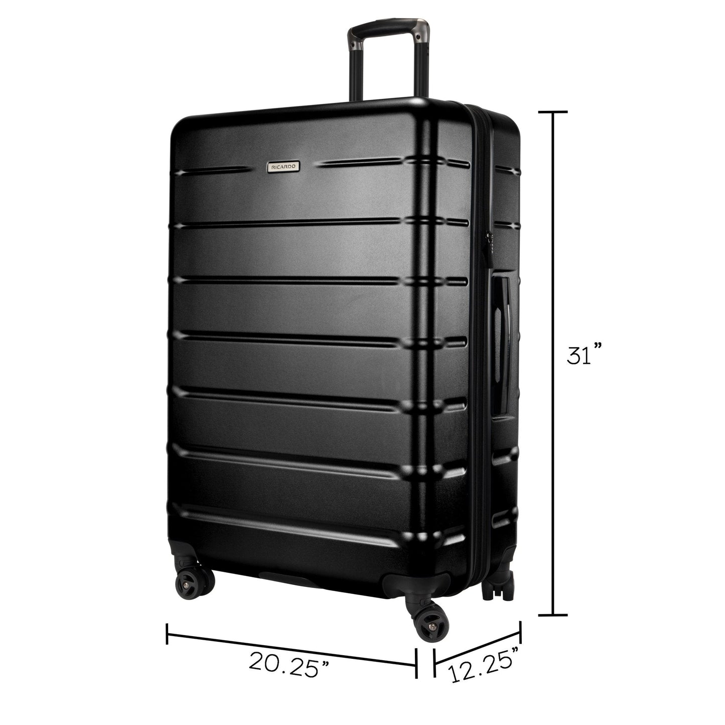 Ricardo Beverly Hills Cambria Hardside Large Check-In Expandable Spinner - Black Pearl