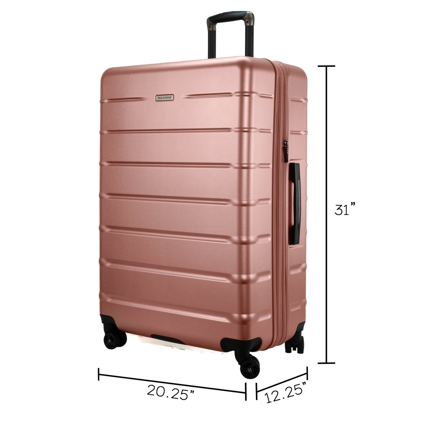 Ricardo Beverly Hills Cambria Hardside Large Check-In Expandable Spinner - Rose Champagne
