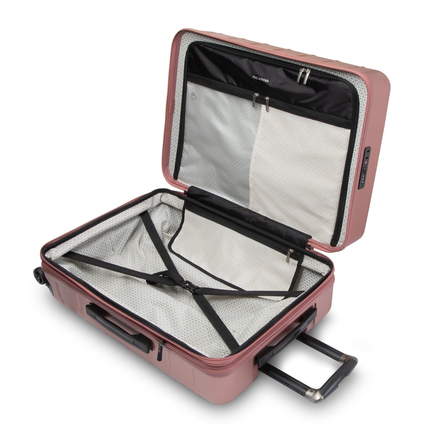 Ricardo Beverly Hills Cambria Hardside Medium Check-In Expandable Spinner - Rose Champagne