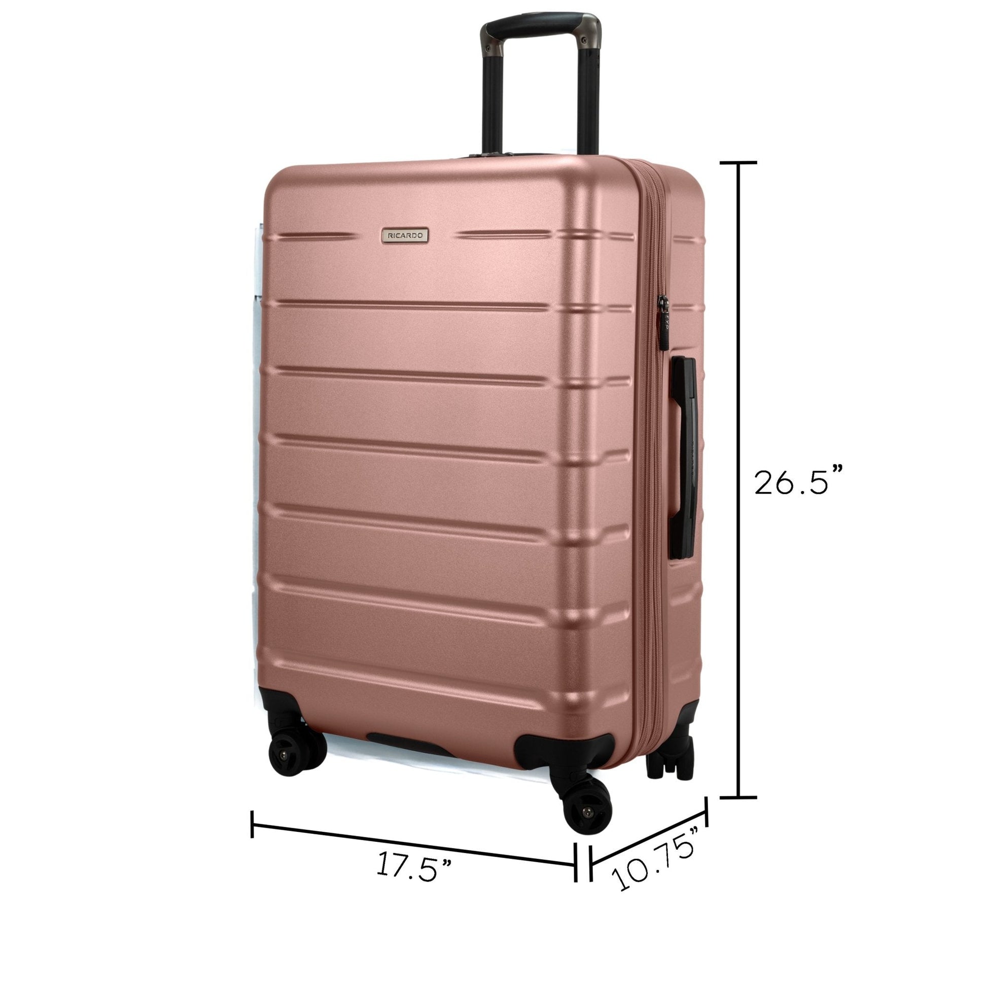 Ricardo Beverly Hills Cambria Hardside Medium Check-In Expandable Spinner - Rose Champagne