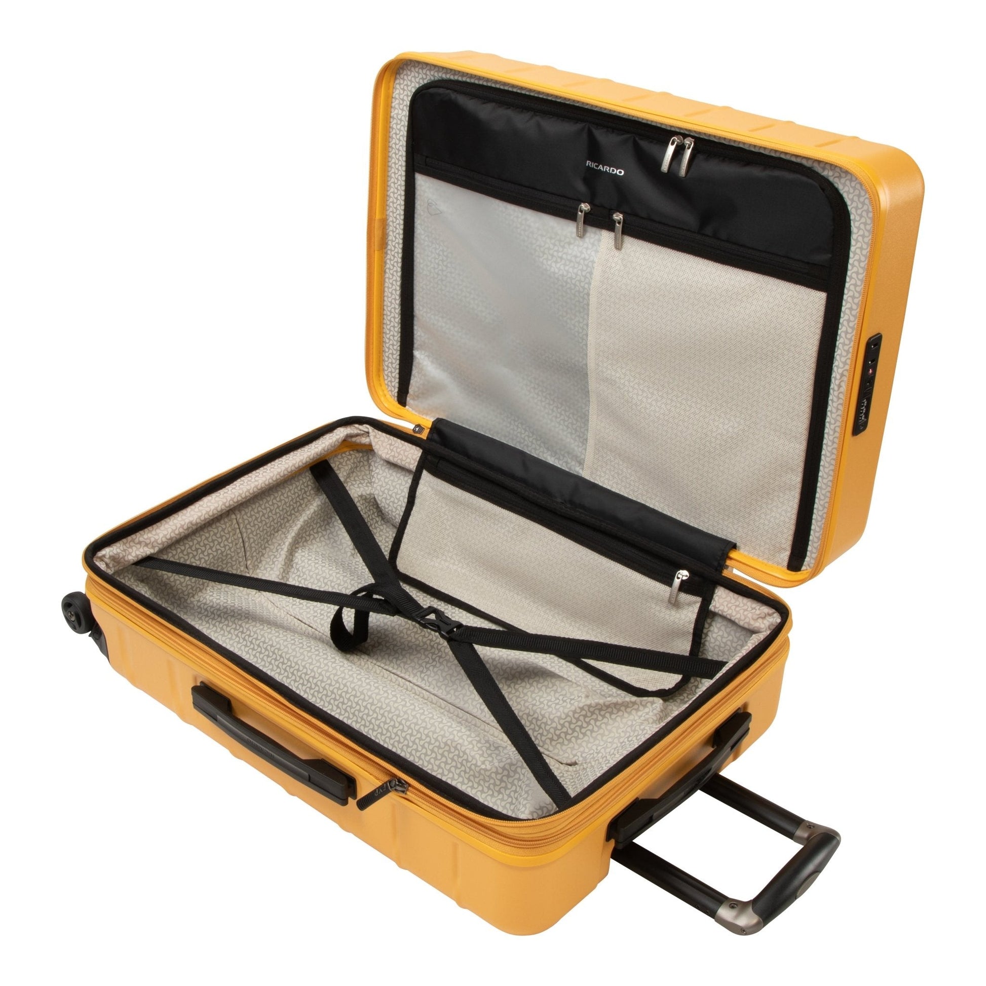Ricardo Beverly Hills Cambria Hardside Medium Check-In Expandable Spinner - Mango Tango