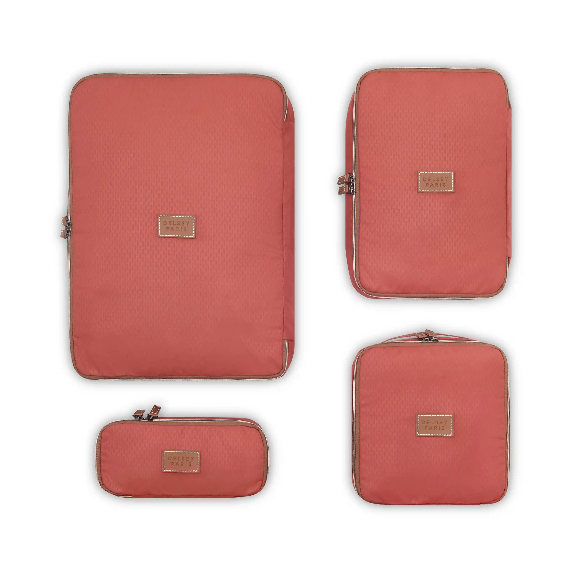 Delsey Chatelet Air 2.0 - Packing Cubes Set Of 4 - Terracotta