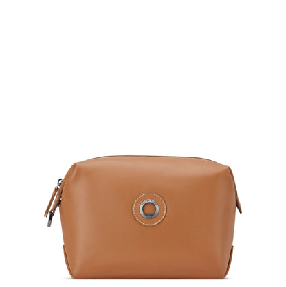 Delsey Chatelet Air 2.0 - Leather Toiletry Bag - Cognac