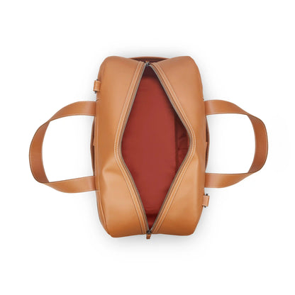 Delsey Chatelet Air 2.0 - Leather Weekender Bag - Cognac