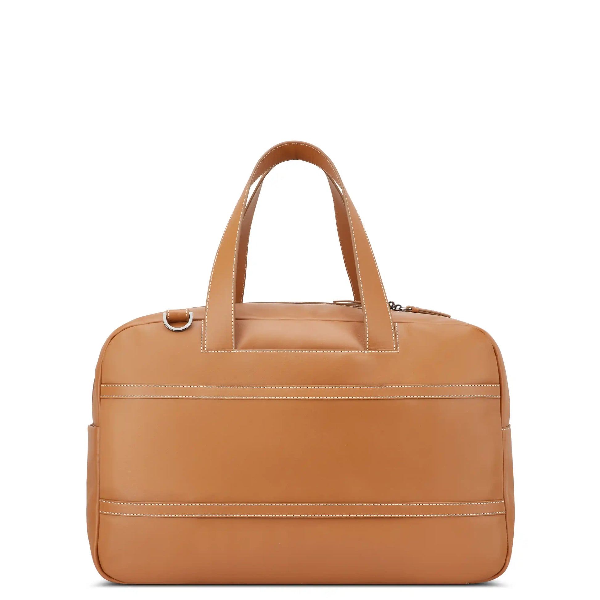 Delsey Chatelet Air 2.0 - Leather Weekender Bag - Cognac