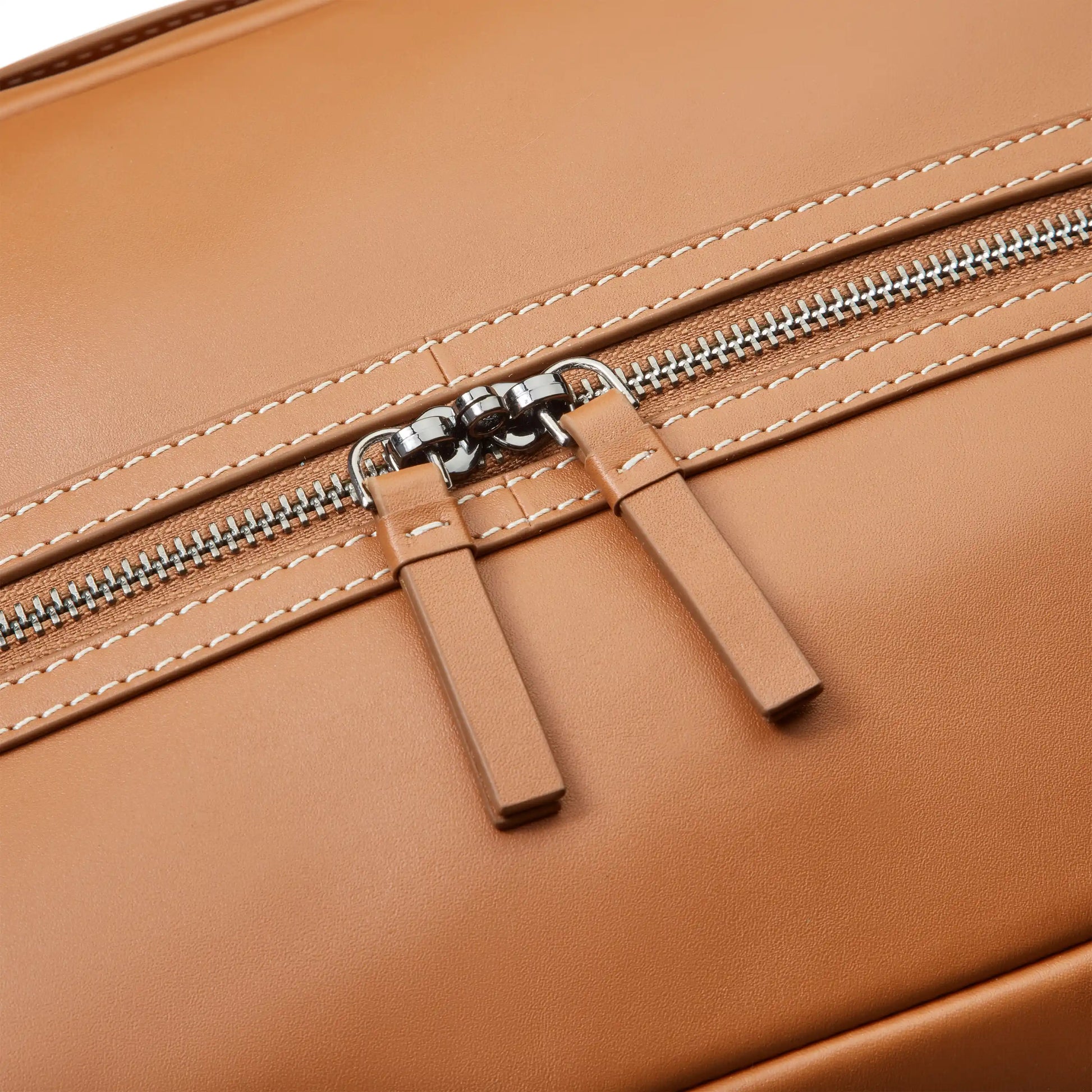 Delsey Chatelet Air 2.0 - Leather Weekender Bag - Cognac