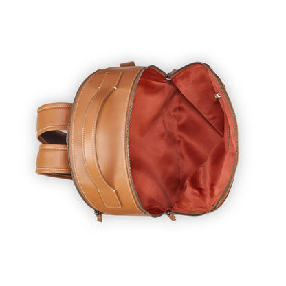 Delsey Chatelet Air 2.0 - Leather Backpack - Cognac