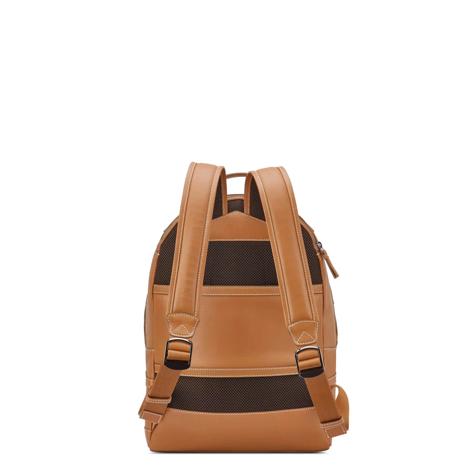 Delsey Chatelet Air 2.0 - Leather Backpack - Cognac