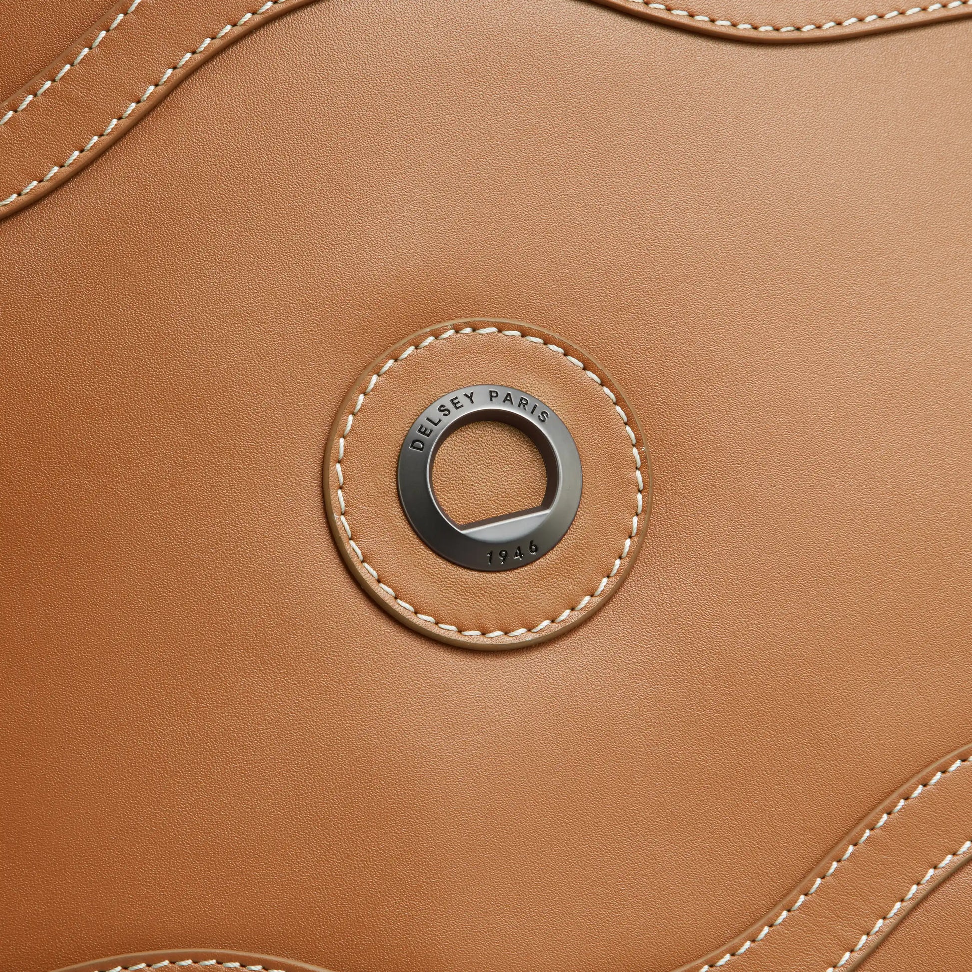Delsey Chatelet Air 2.0 - Leather Backpack - Cognac