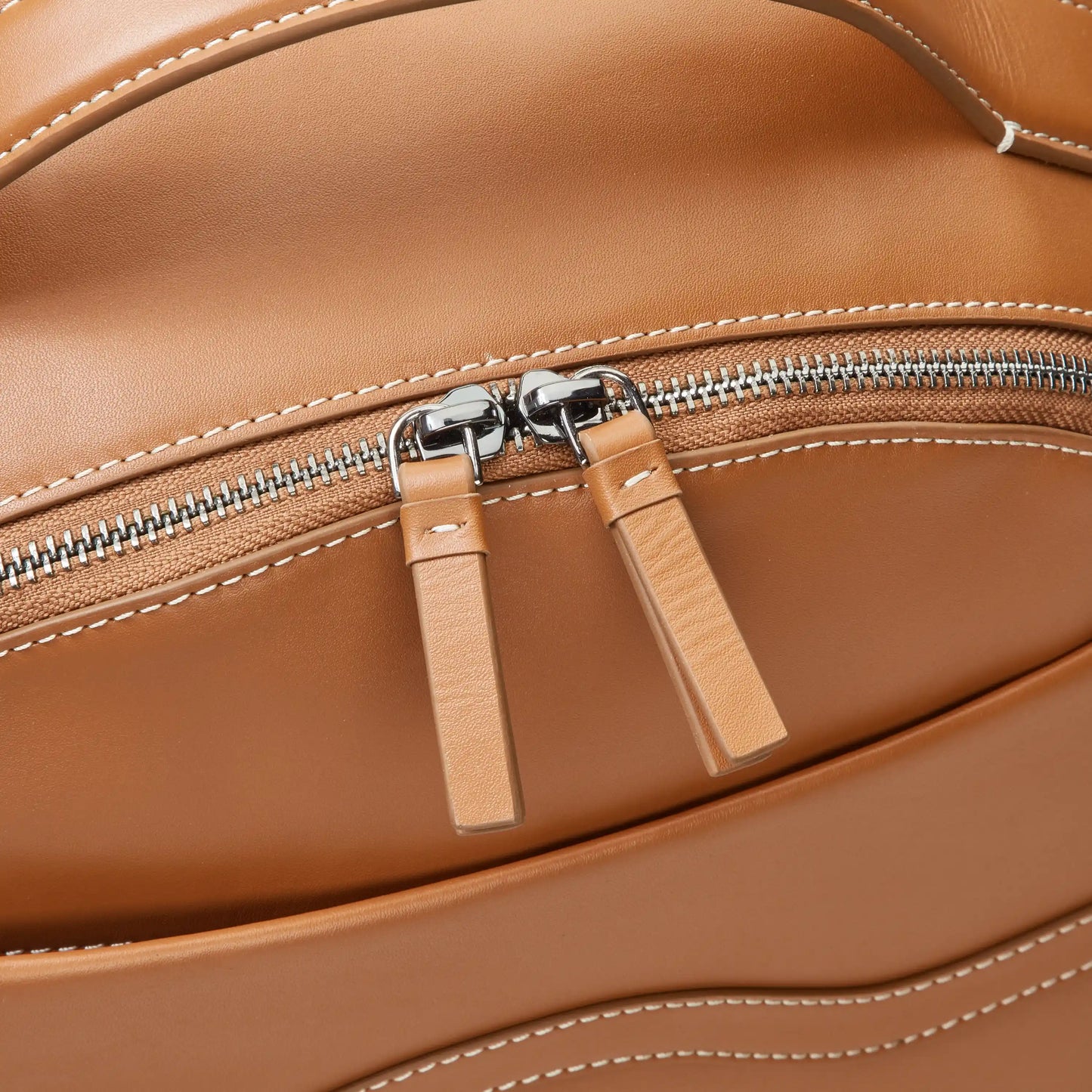 Delsey Chatelet Air 2.0 - Leather Backpack - Cognac
