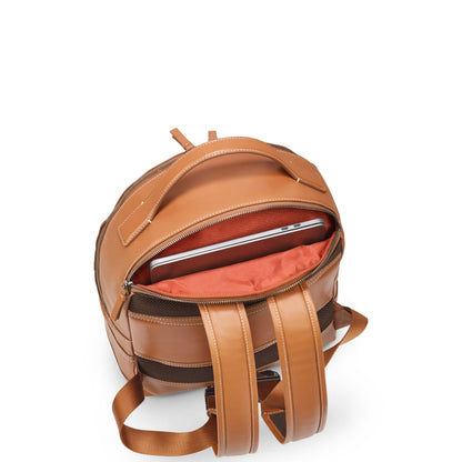 Delsey Chatelet Air 2.0 - Leather Backpack - Cognac