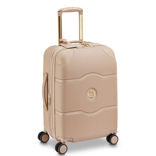 Delsey 80th Anniversary Chatelet Air 2.0 - Carry-On Plus Expandable Spinner - Limited Edition Beige Rose