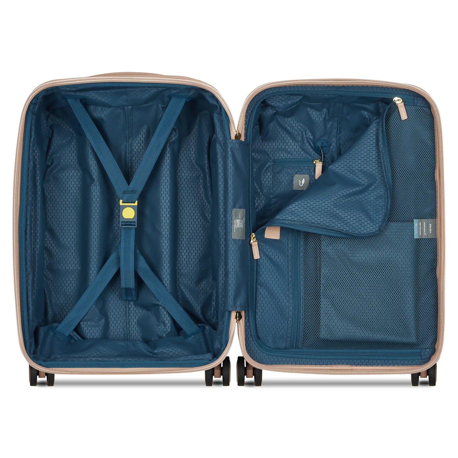 Delsey 80th Anniversary Chatelet Air 2.0 - Carry-On Plus Expandable Spinner - Limited Edition Beige Rose