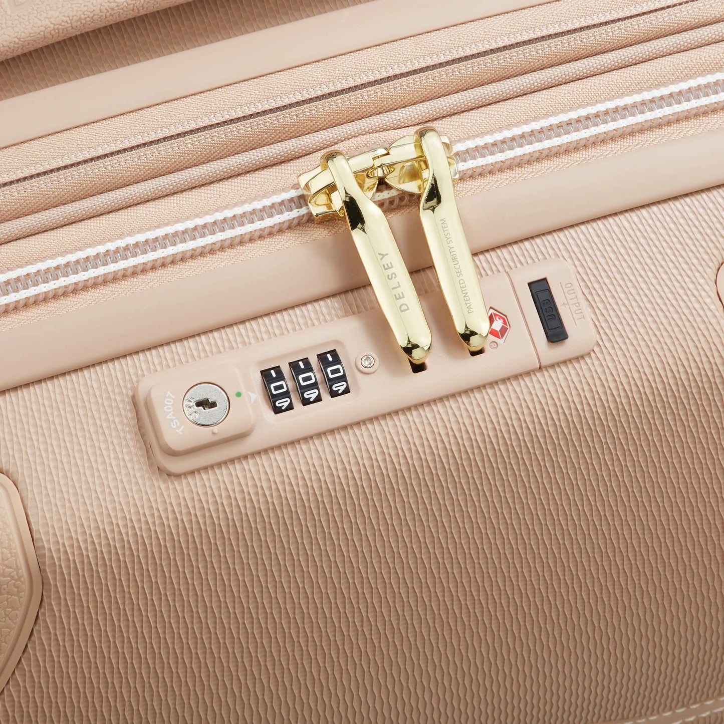 Delsey 80th Anniversary Chatelet Air 2.0 - Carry-On Plus Expandable Spinner - Limited Edition Beige Rose