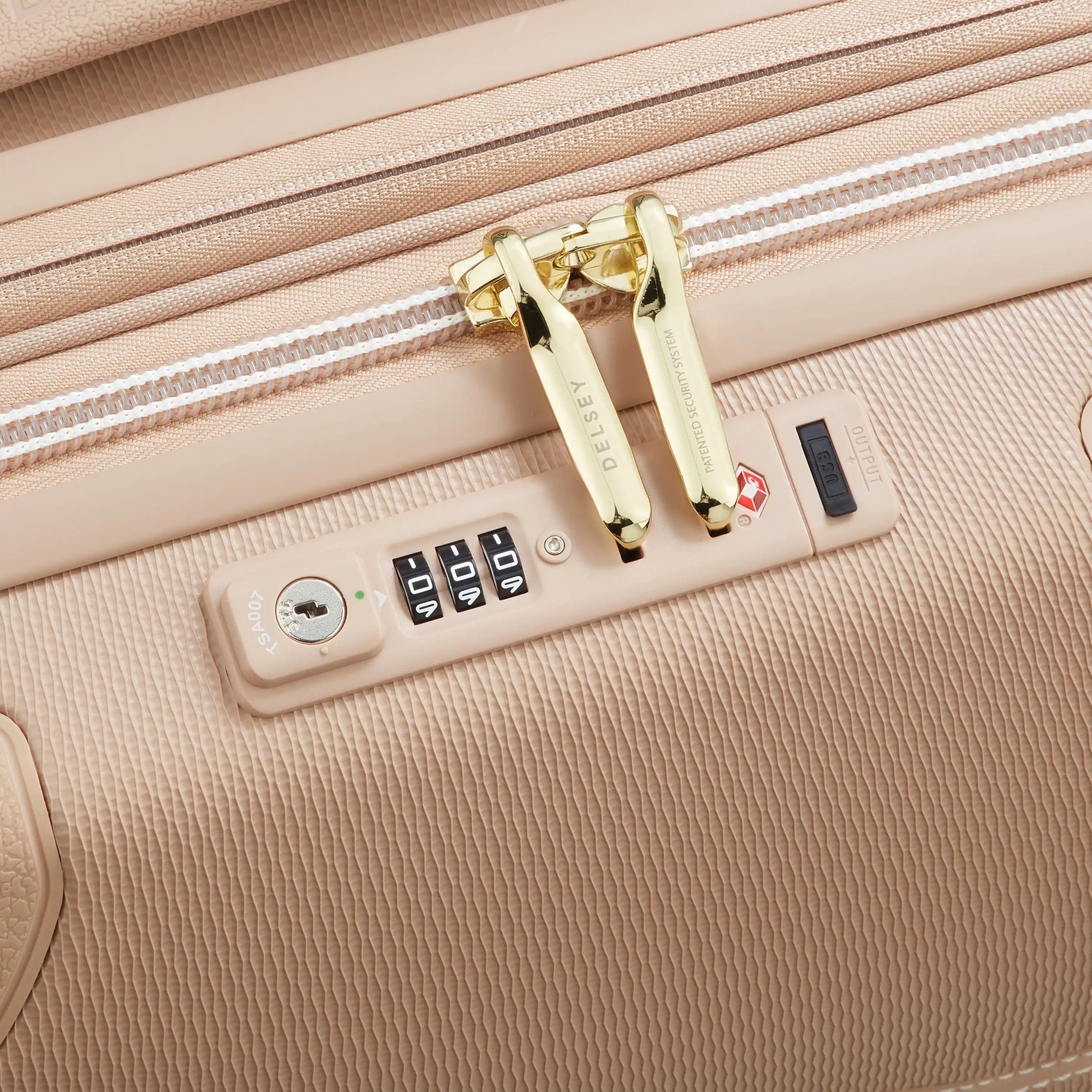 Delsey 80th Anniversary Chatelet Air 2.0 - Carry-On Plus Expandable Spinner - Limited Edition Beige Rose