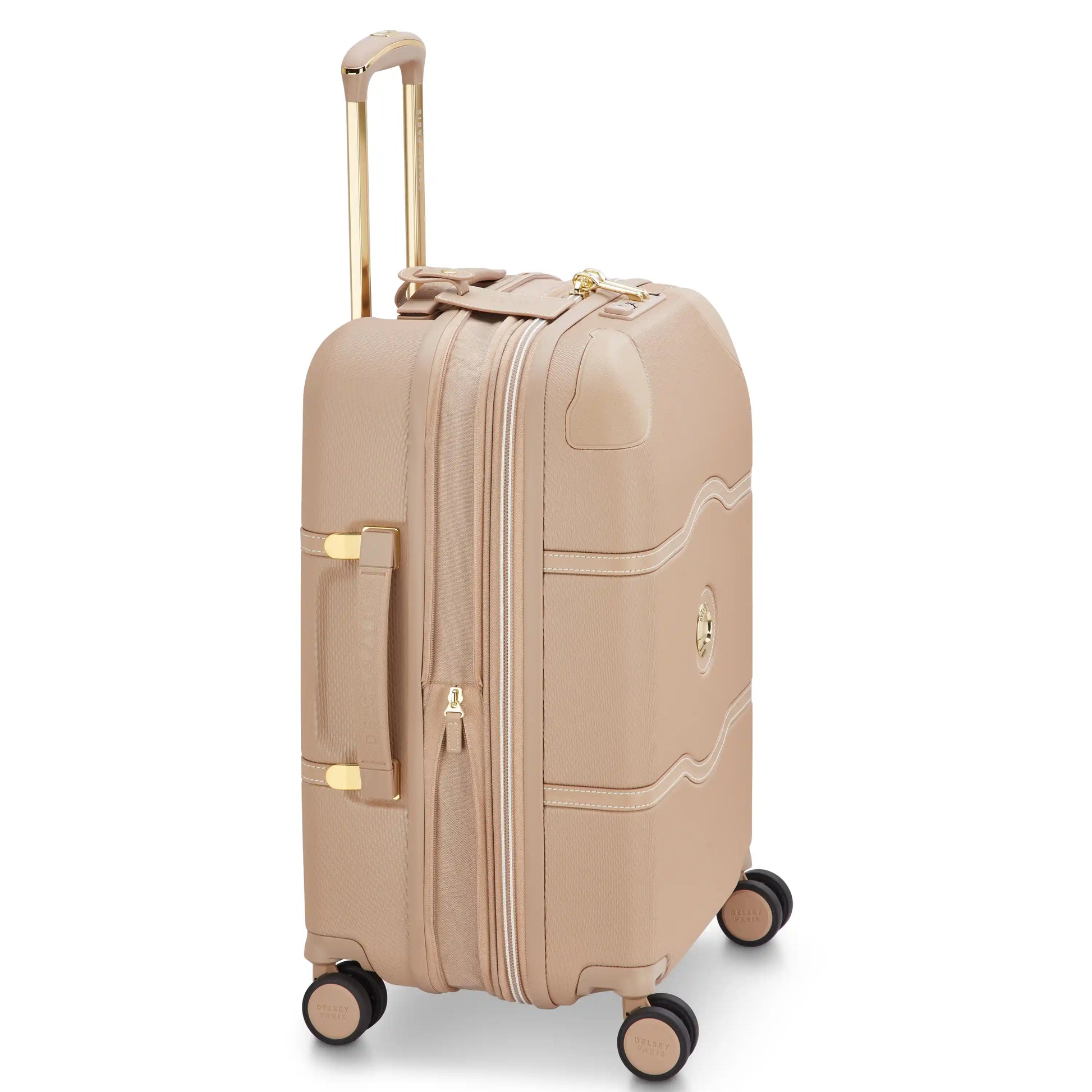 Delsey 80th Anniversary Chatelet Air 2.0 - Carry-On Plus Expandable Spinner - Limited Edition Beige Rose