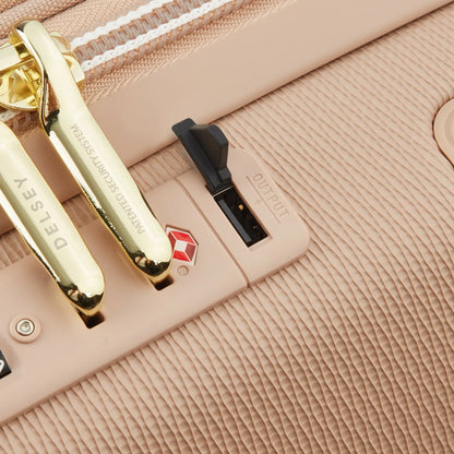 Delsey 80th Anniversary Chatelet Air 2.0 - Carry-On Plus Expandable Spinner - Limited Edition Beige Rose