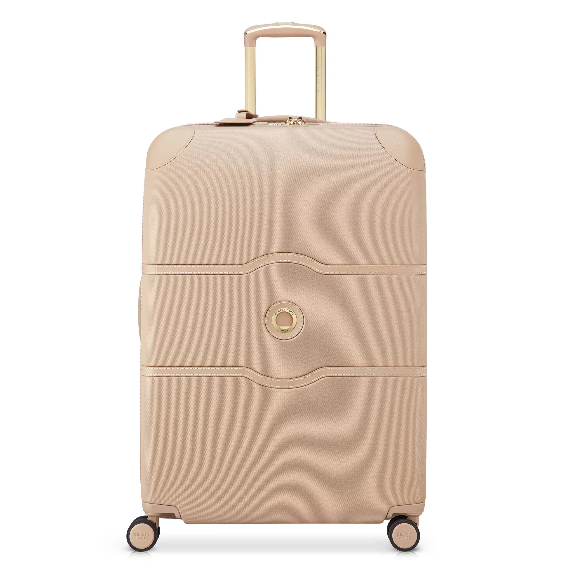 Delsey 80th Anniversary Chatelet Air 2.0 - Large Expandable Spinner - Limited Edition Beige Rose