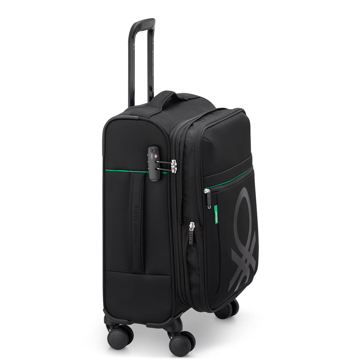 Delsey COLOR BLOCK - S Slim Expandable (55cm) - Black